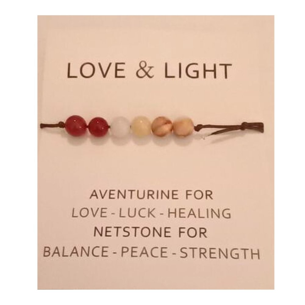 Aventurine and Netstone Bracelet